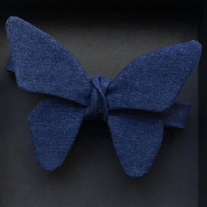 DENIM BUTTERFLY BOW TIE