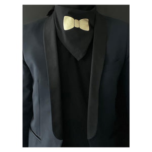 GOLDEN BOW TIE BANDANA