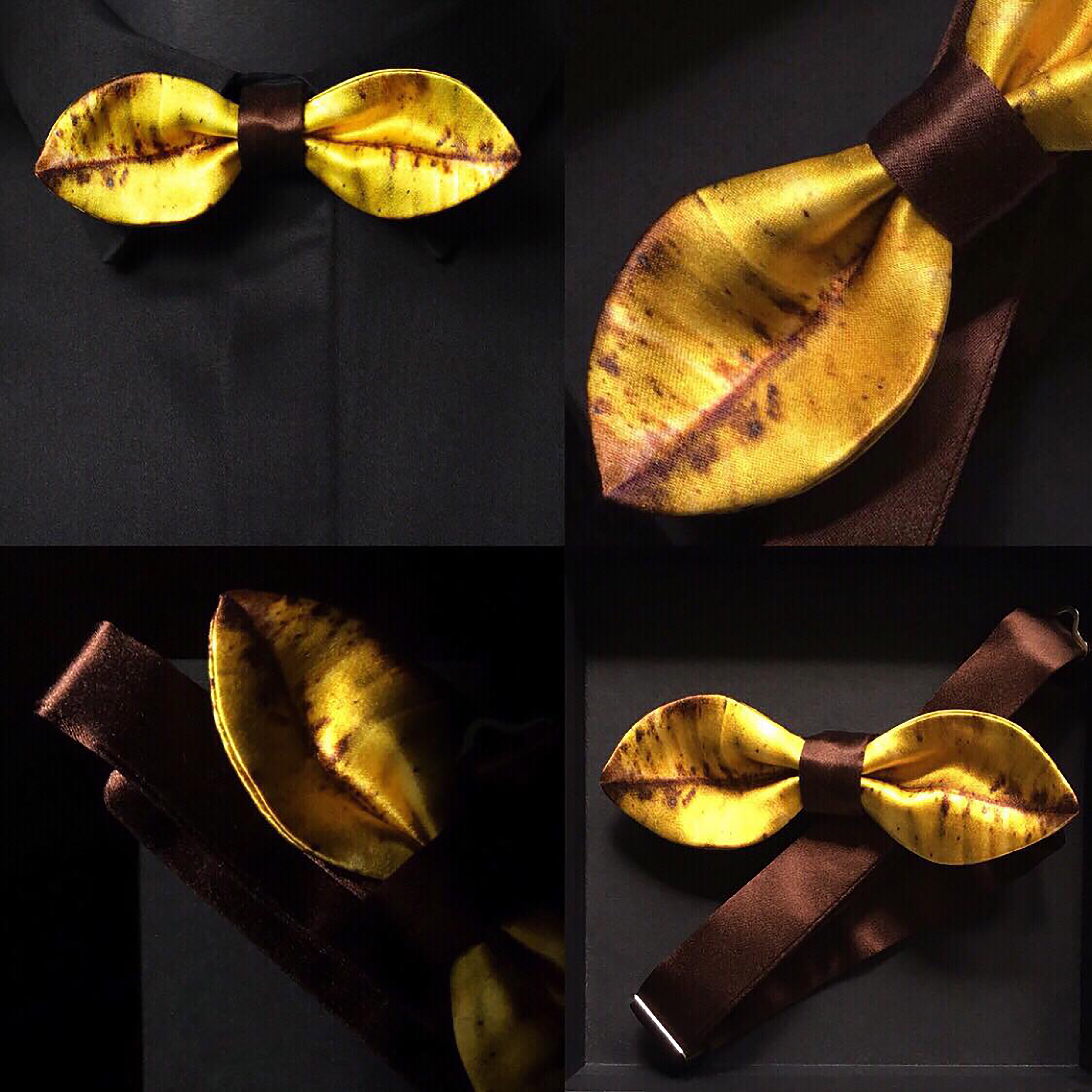 LEAVES BOW TIE